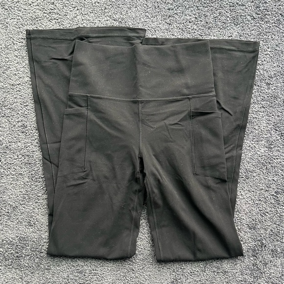 Athleta Black Flare Leggings - Picture 2 of 4